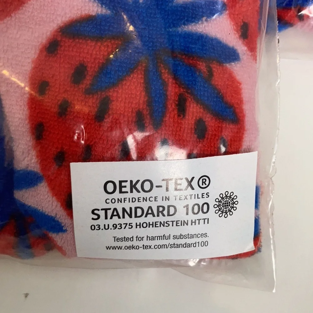 Hanna Andersson Baby Print Terry Romper in Super Strawberries 2T NWT